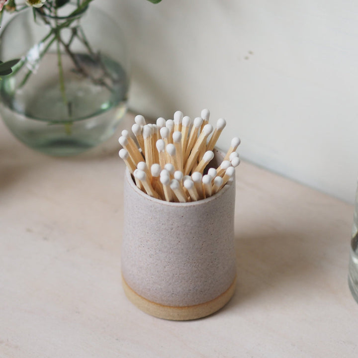 Hand Made Ceramic Match Pots - Kip Candle Co