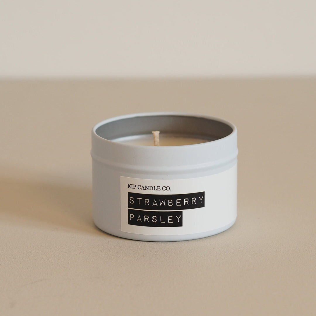 Strawberry Parsley Travel Candle - Kip Candle Co