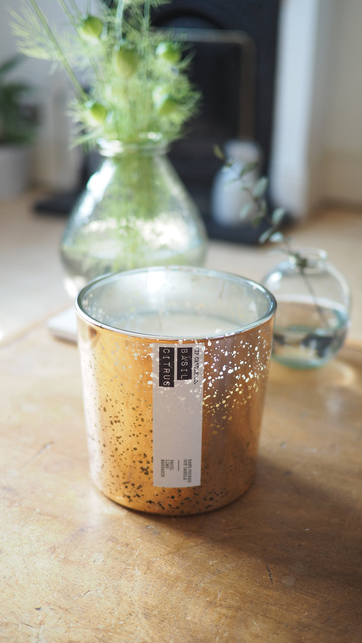 Basil Citrus Coffee Table Candle - Kip Candle Co