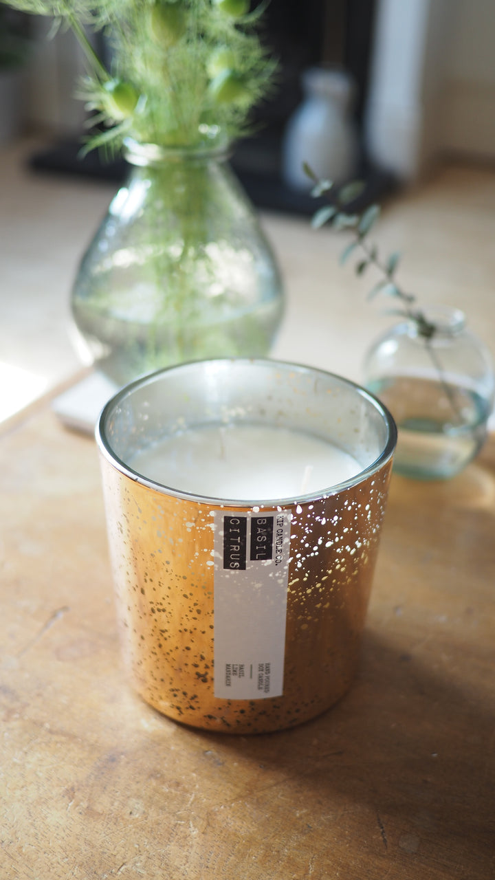 Basil Citrus Coffee Table Candle - Kip Candle Co