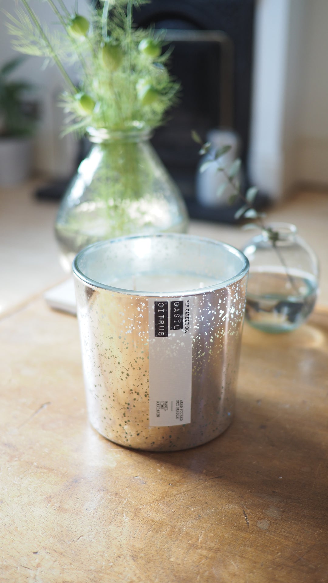 Basil Citrus Coffee Table Candle - Kip Candle Co