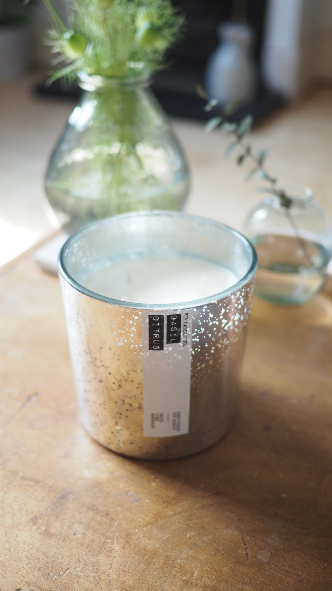 Basil Citrus Coffee Table Candle - Kip Candle Co