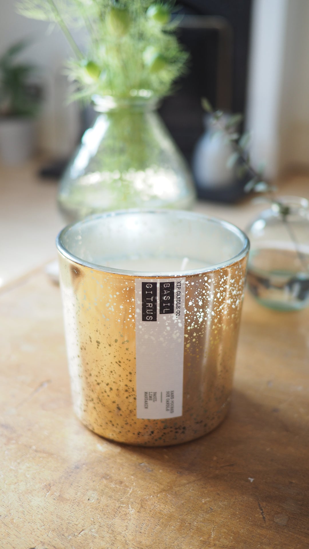 Basil Citrus Coffee Table Candle - Kip Candle Co