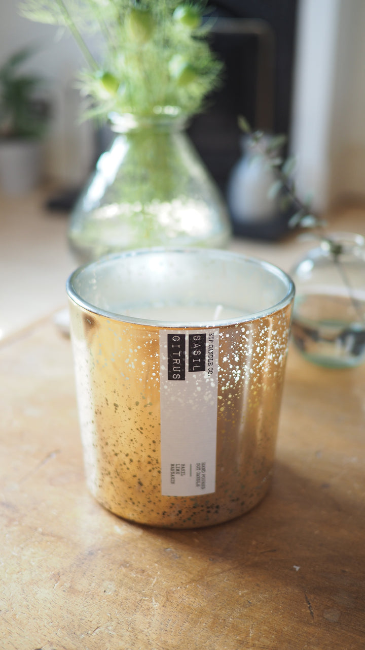 Basil Citrus Coffee Table Candle - Kip Candle Co
