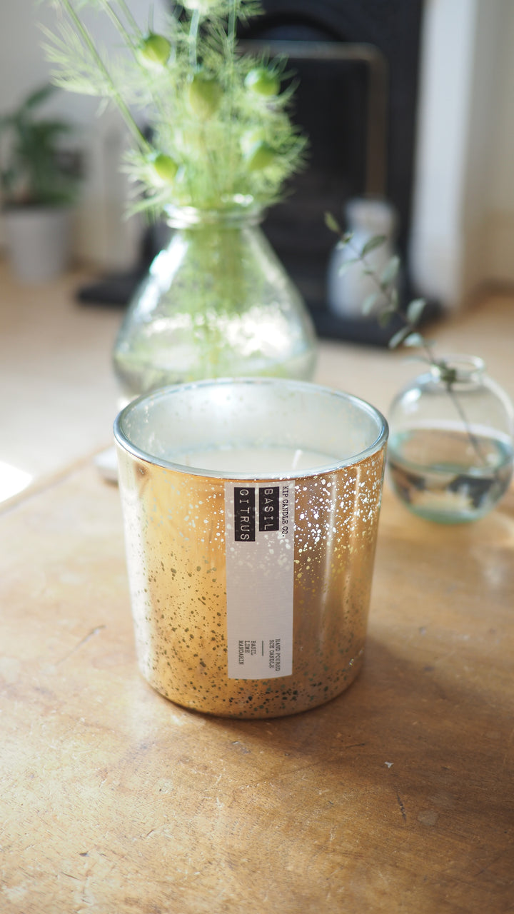 Basil Citrus Coffee Table Candle - Kip Candle Co