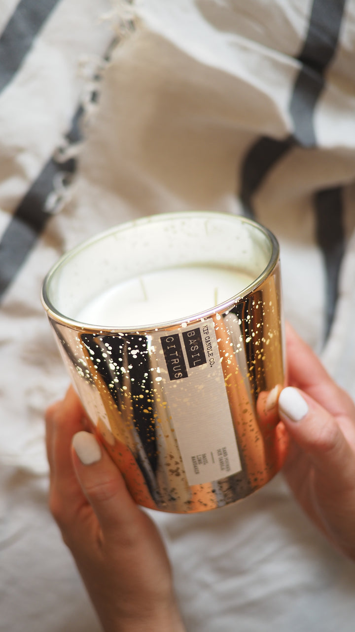 Basil Citrus Coffee Table Candle - Kip Candle Co