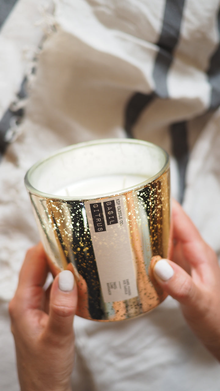 Basil Citrus Coffee Table Candle - Kip Candle Co