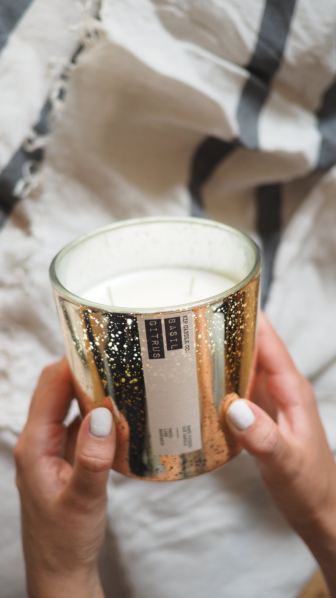 Basil Citrus Coffee Table Candle - Kip Candle Co