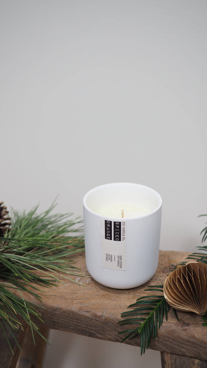 Spiced Orange Clay Candle