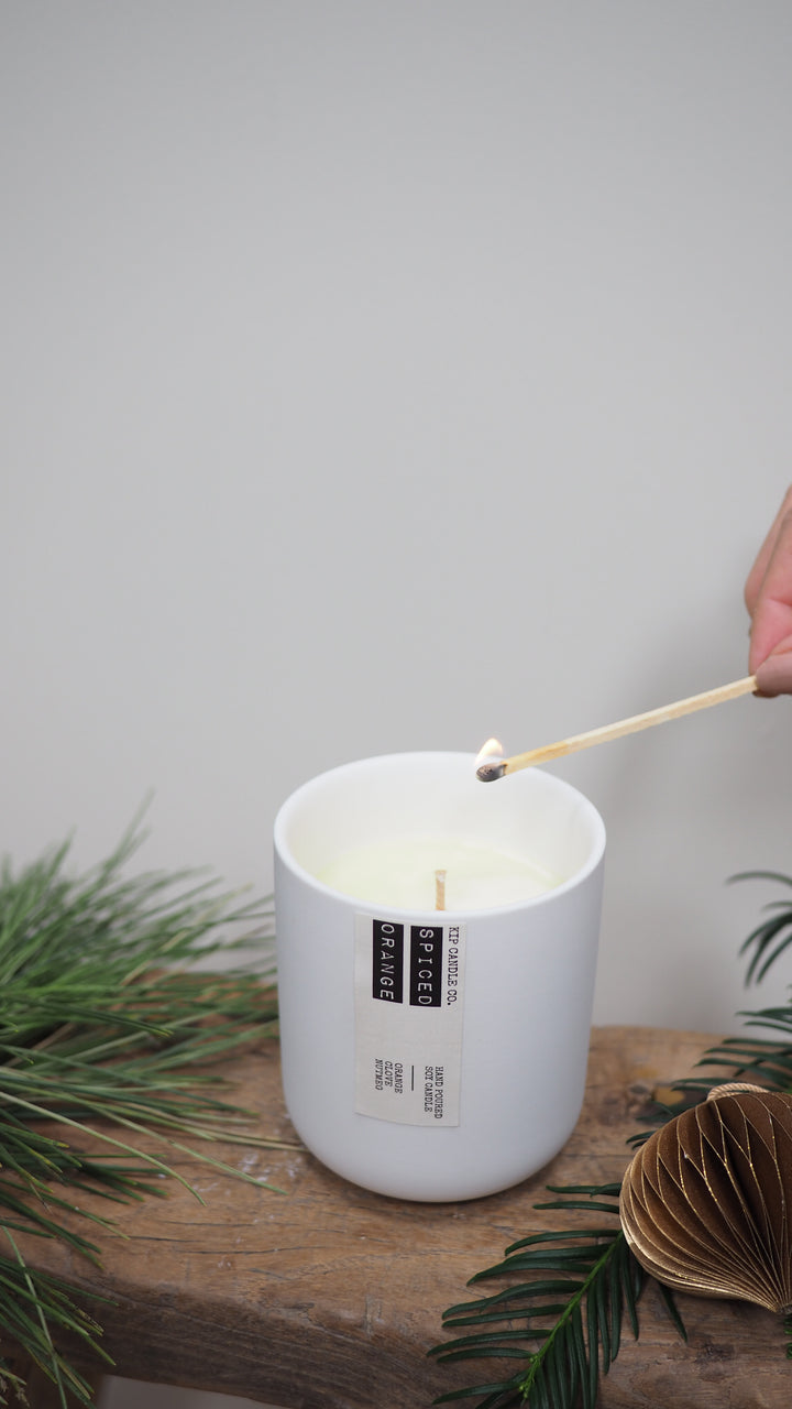 Spiced Orange Clay Candle