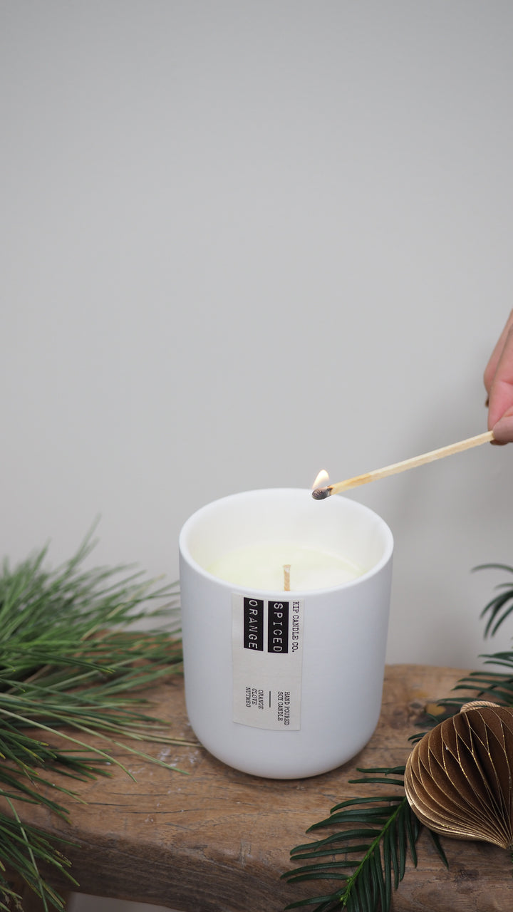 Spiced Orange Clay Candle