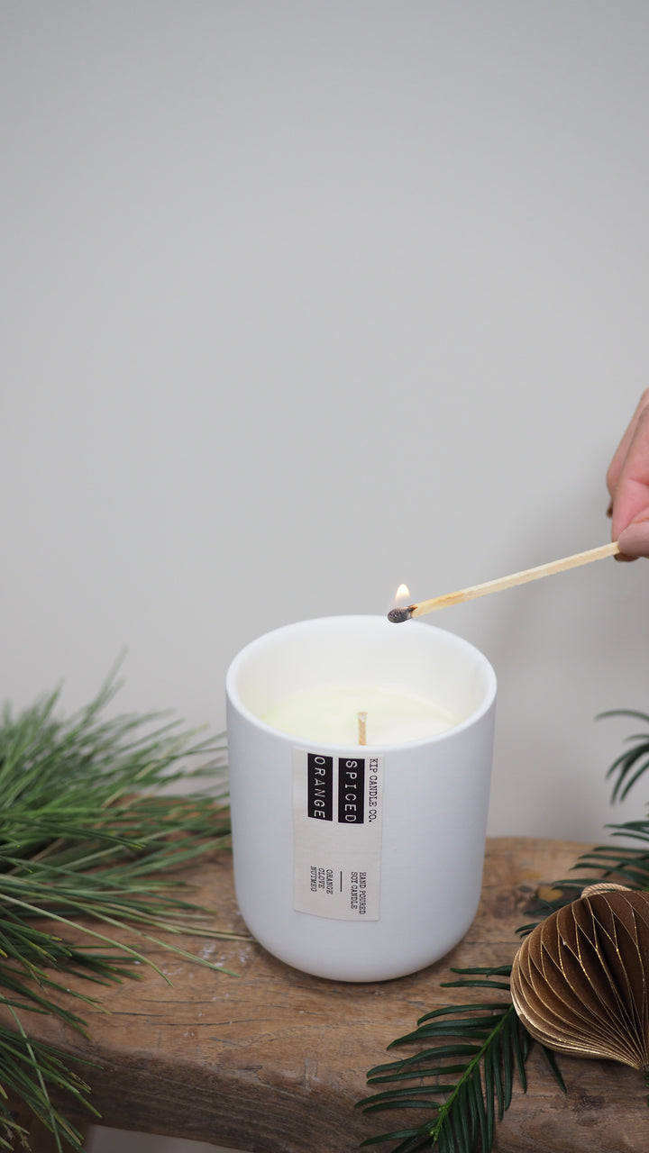 Spiced Orange Clay Candle