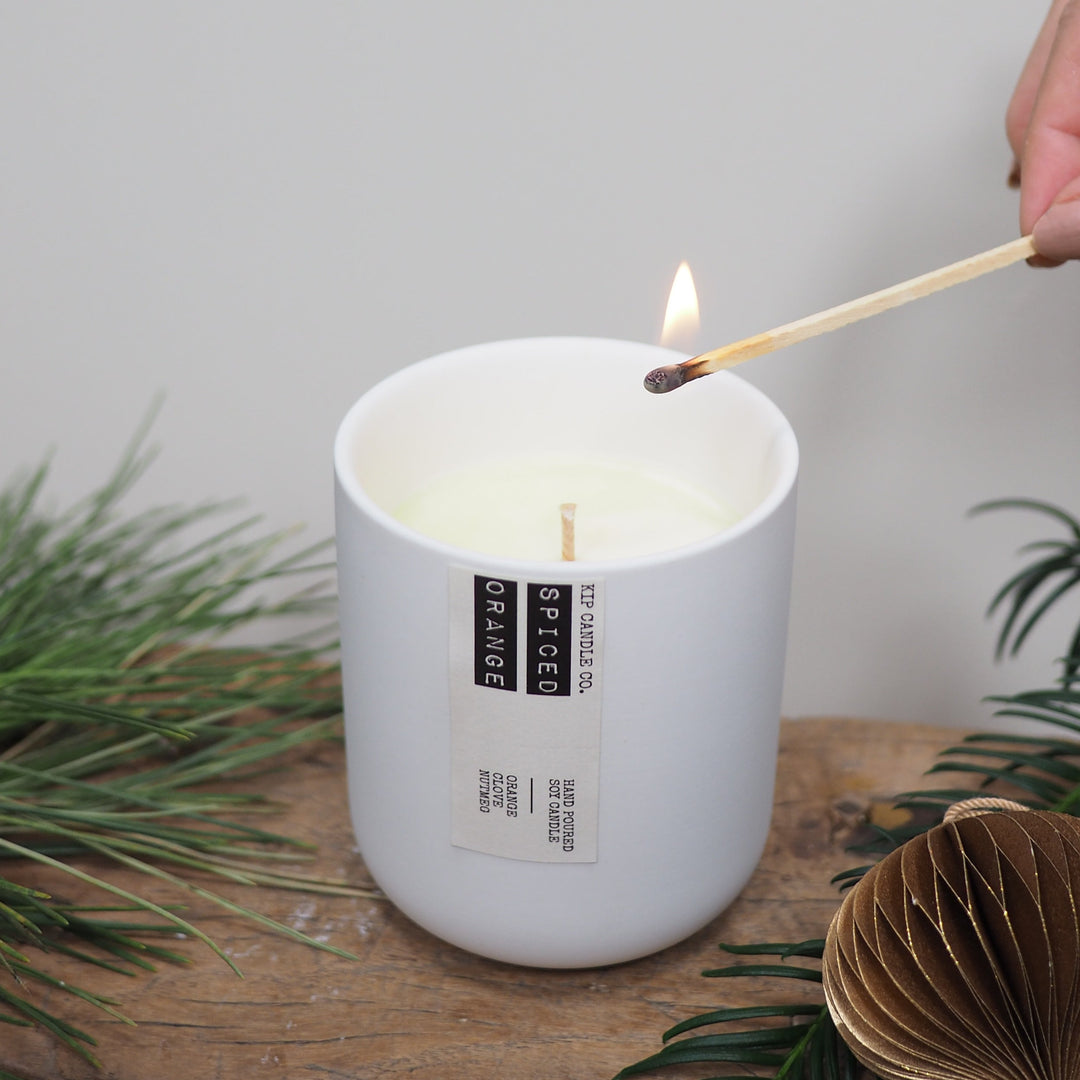 Spiced Orange Clay Candle