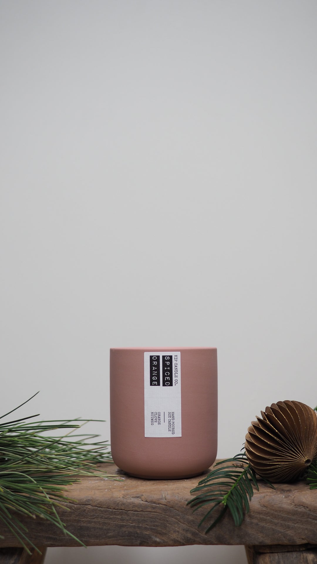 Spiced Orange Clay Candle