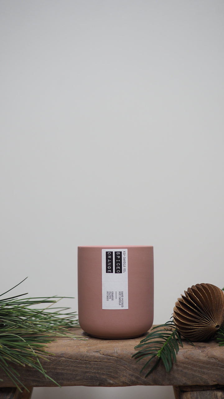 Spiced Orange Clay Candle