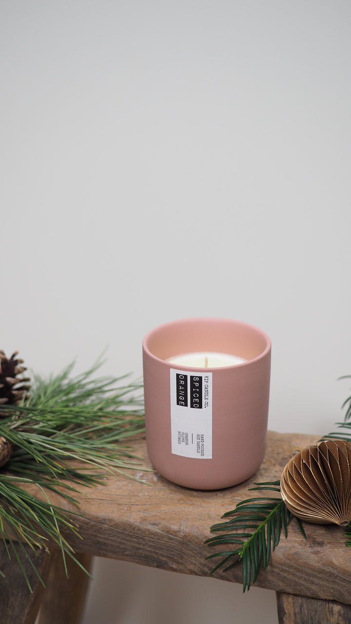 Spiced Orange Clay Candle