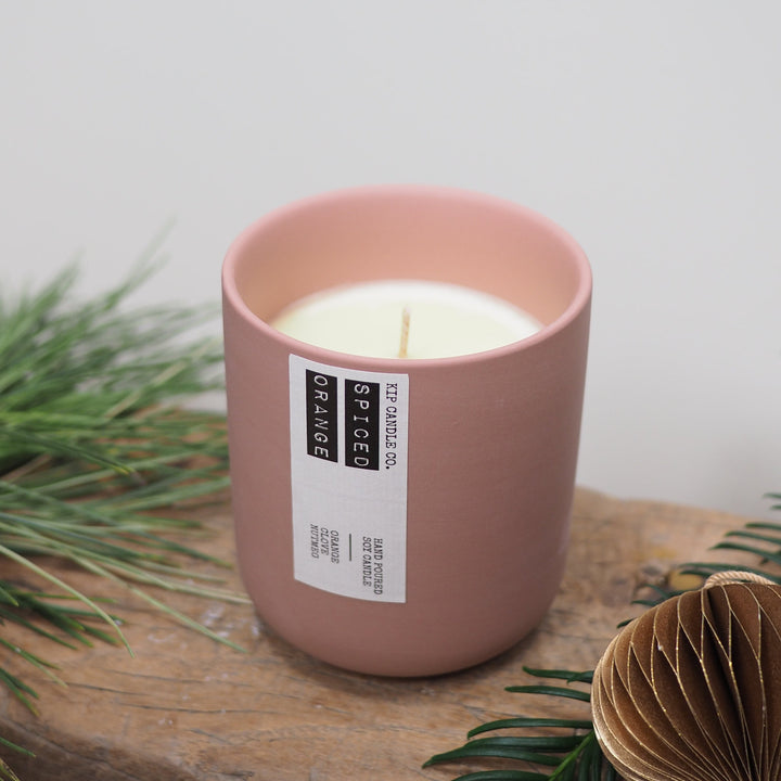 Spiced Orange Clay Candle