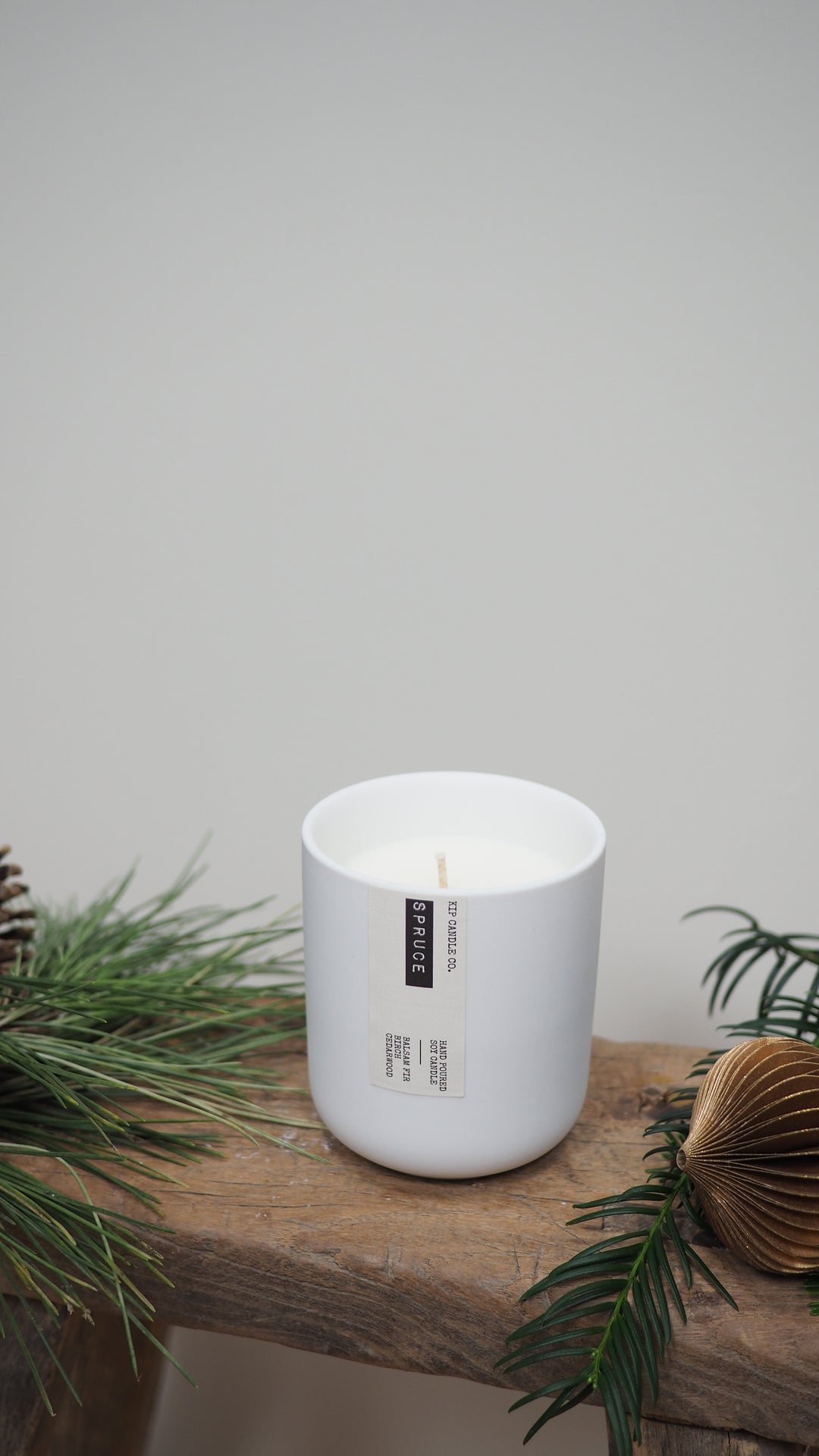 Spruce Clay Candle
