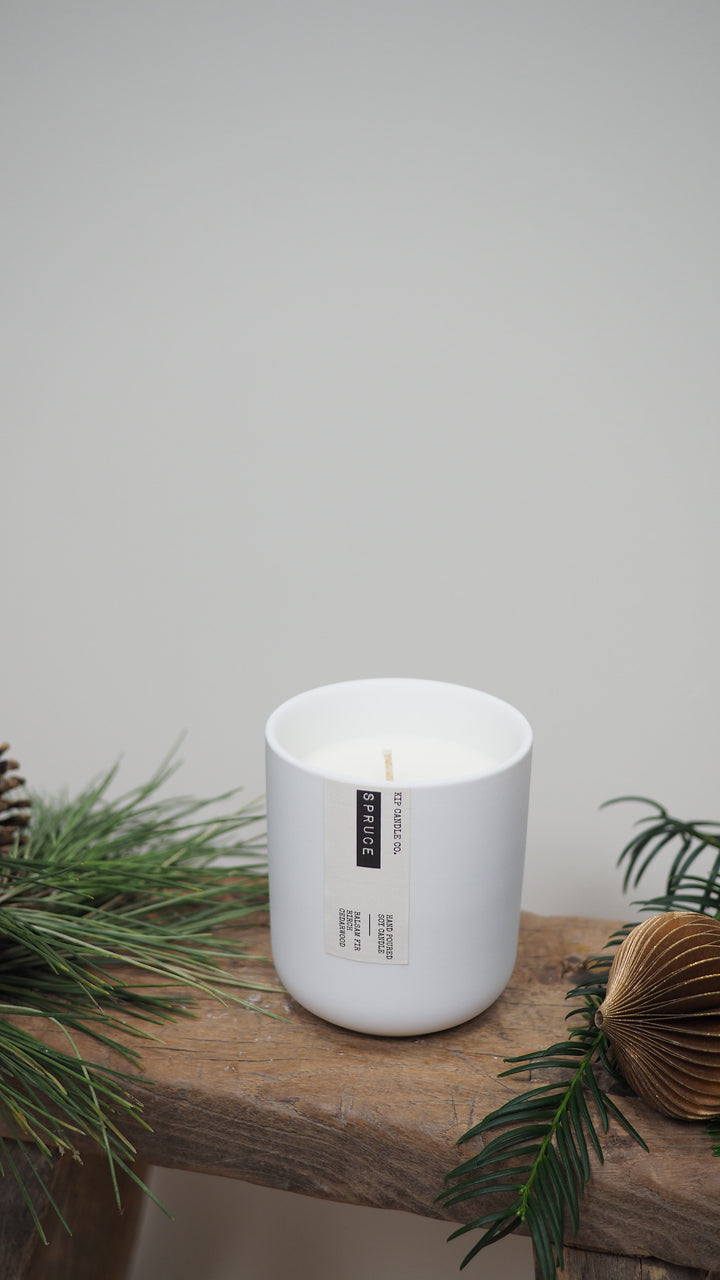 Spruce Clay Candle