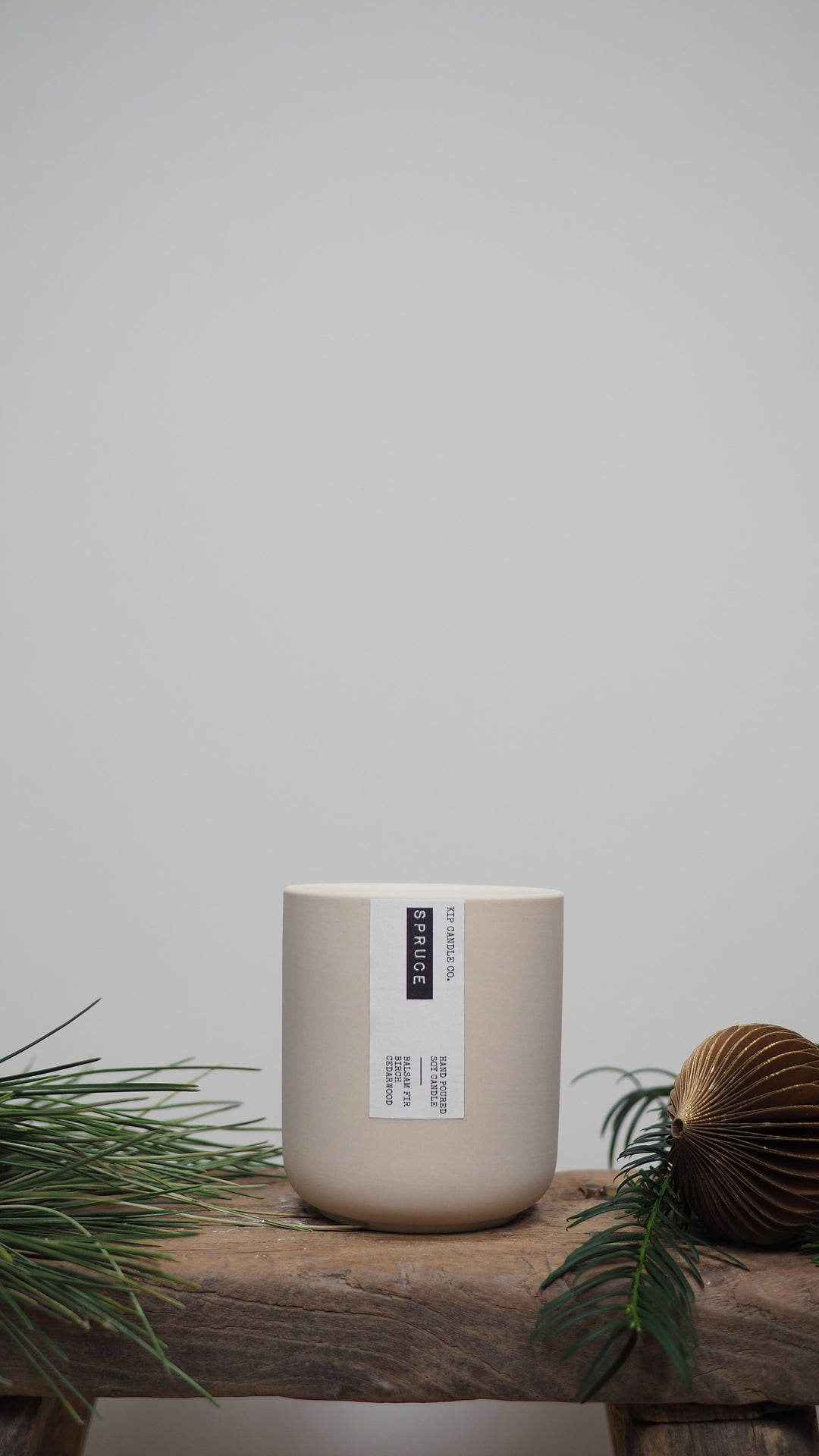 Spruce Clay Candle
