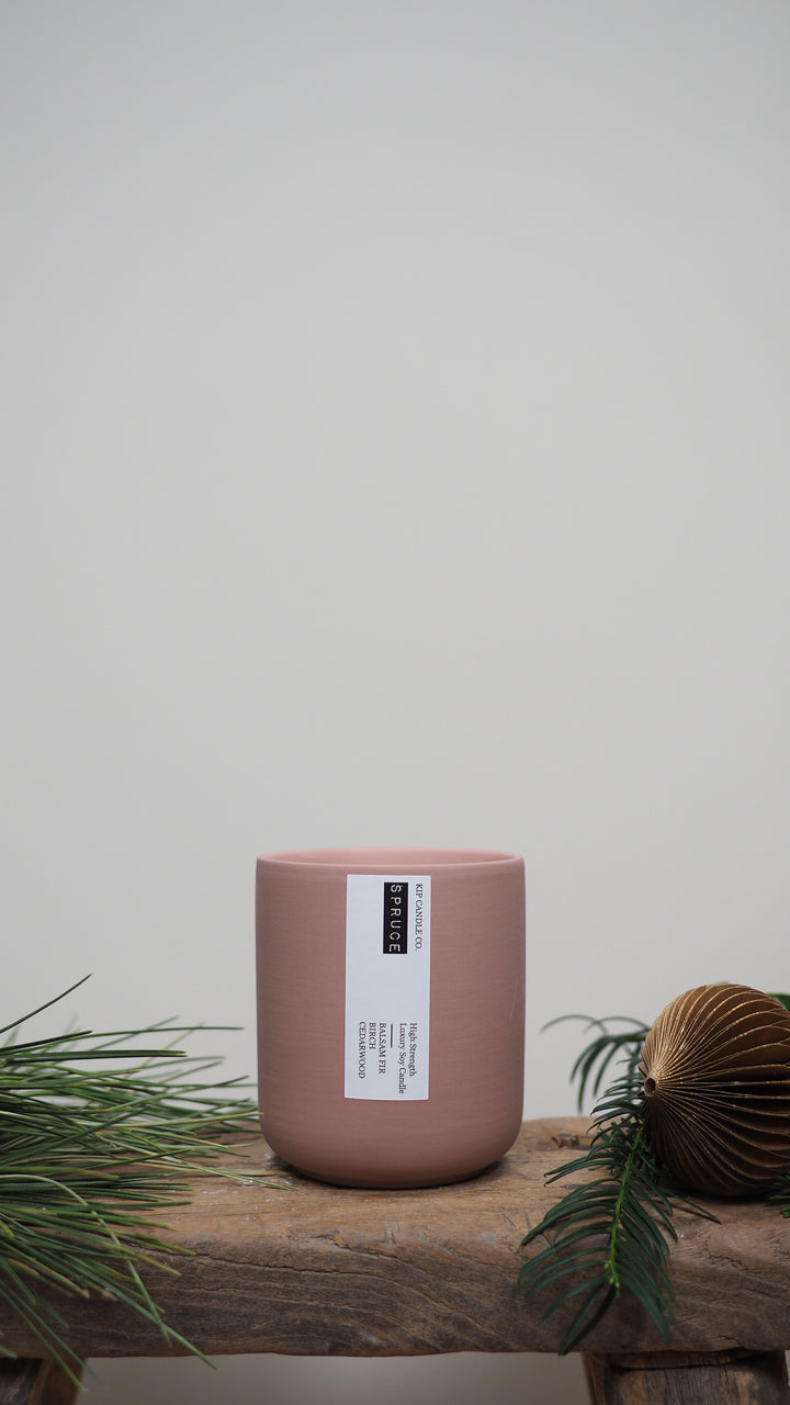Spruce Clay Candle