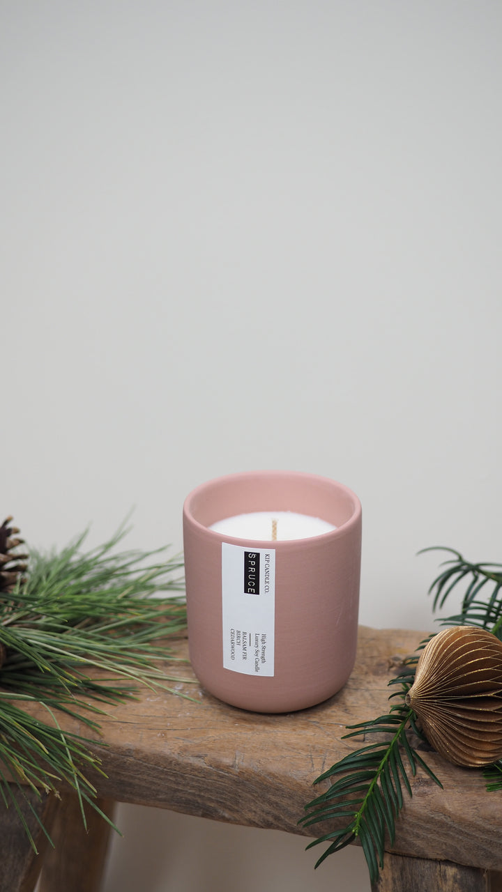 Spruce Clay Candle
