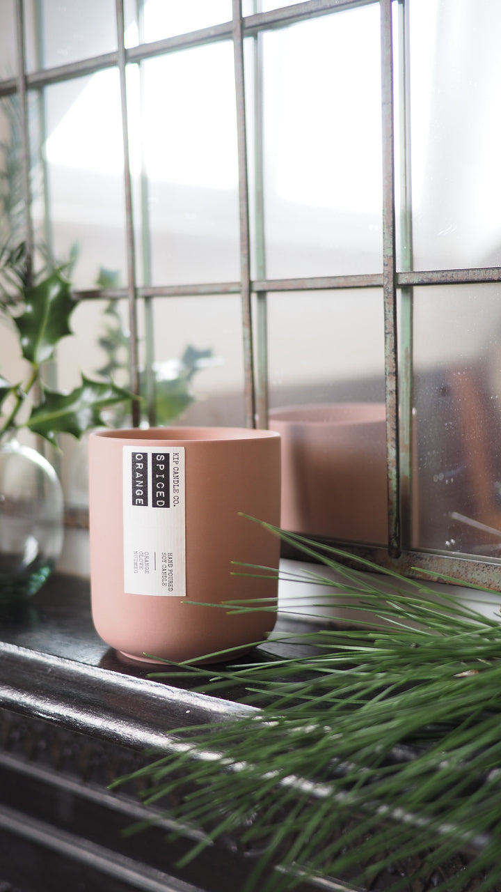 Spiced Orange Clay Candle