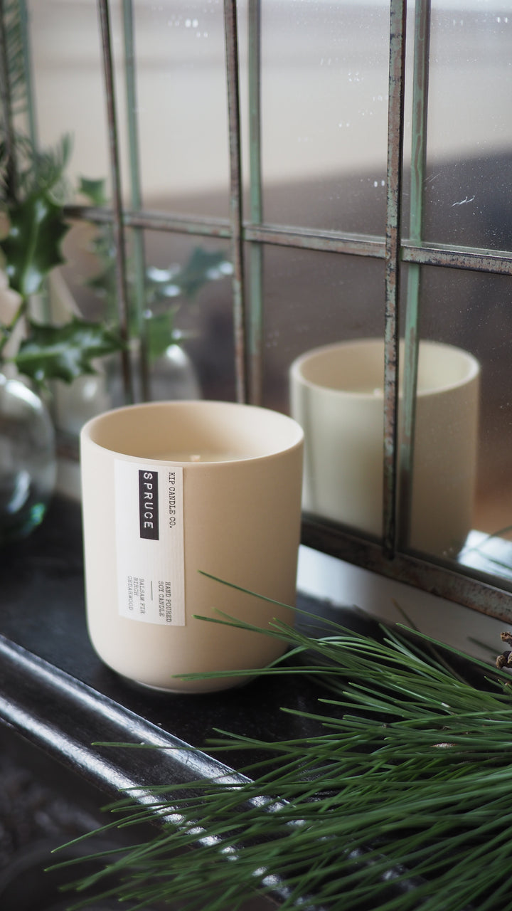 Spruce Clay Candle