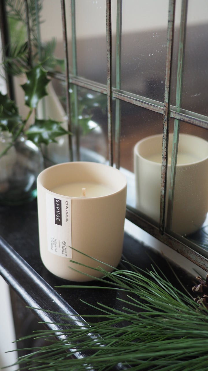Spruce Clay Candle