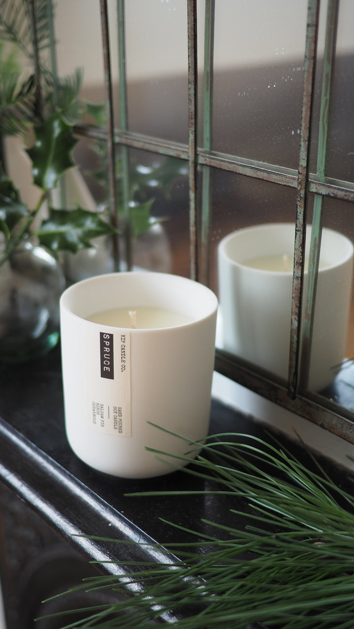Spruce Clay Candle
