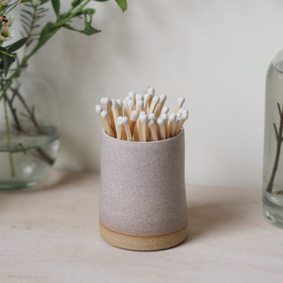 Hand Made Ceramic Match Pots - Kip Candle Co