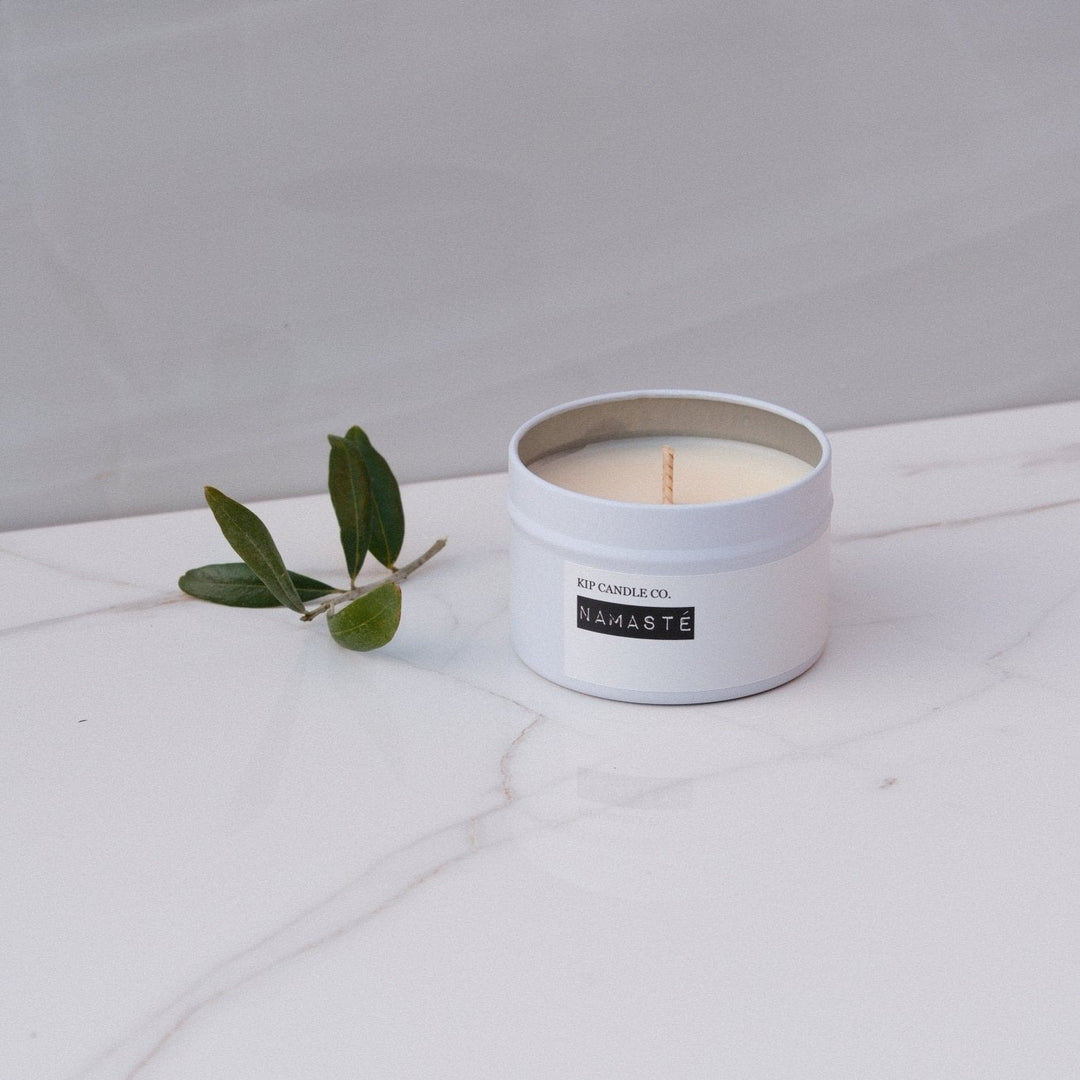 Namasté Travel Candle - Green Tea, Fig & Lily - Kip Candle Co