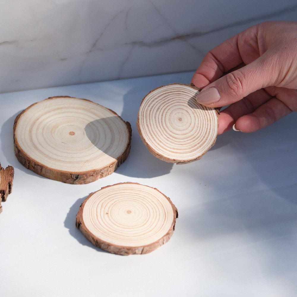 Natural Wood Coasters - Kip Candle Co