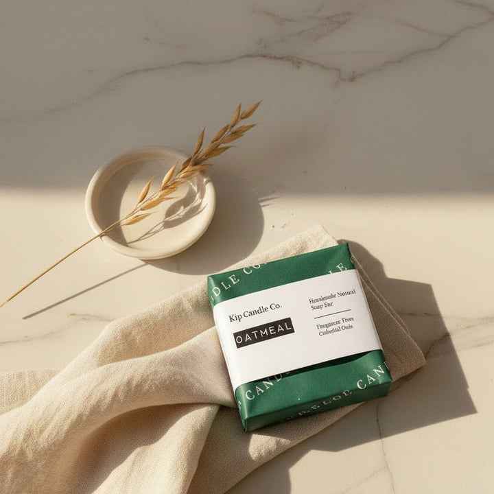 *NEW* Oatmeal Natural Soap Bar - Warming Autumn rituals - Kip Candle Co