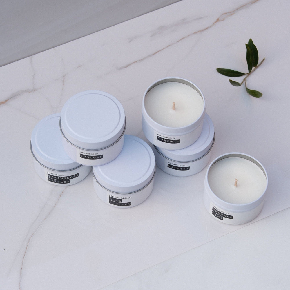 Pick & Mix 6 Pack Travel Candle Bundle / 150 hour - Kip Candle Co