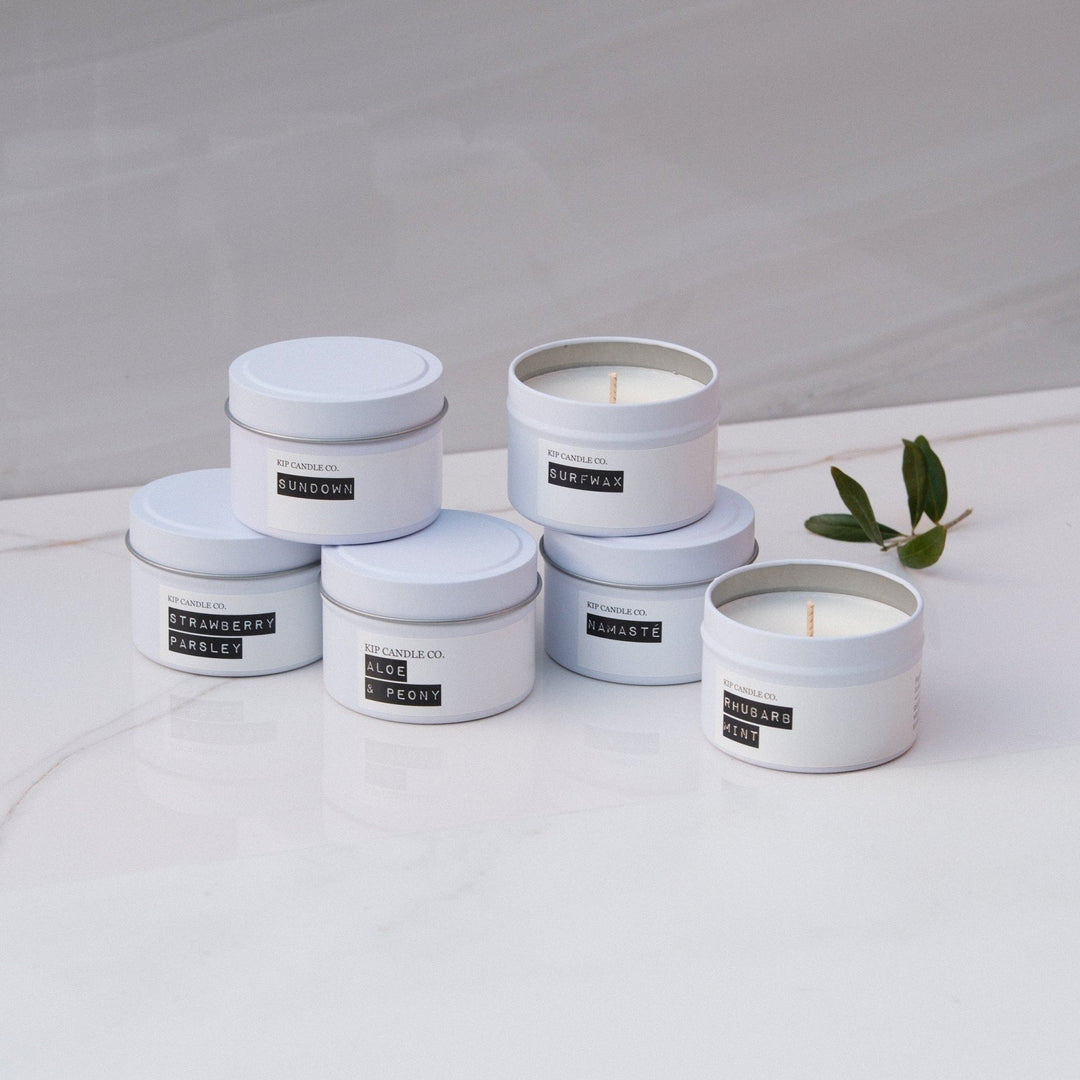 Pick & Mix 6 Pack Travel Candle Bundle / 150 hour - Kip Candle Co