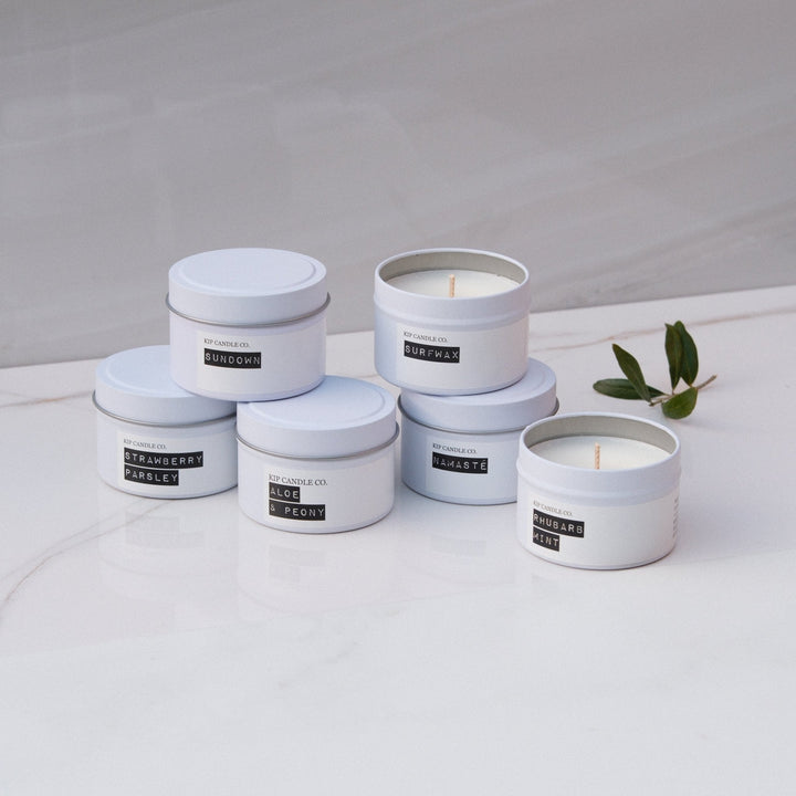 Pick & Mix 6 Pack Travel Candle Bundle / 150 hour - Kip Candle Co