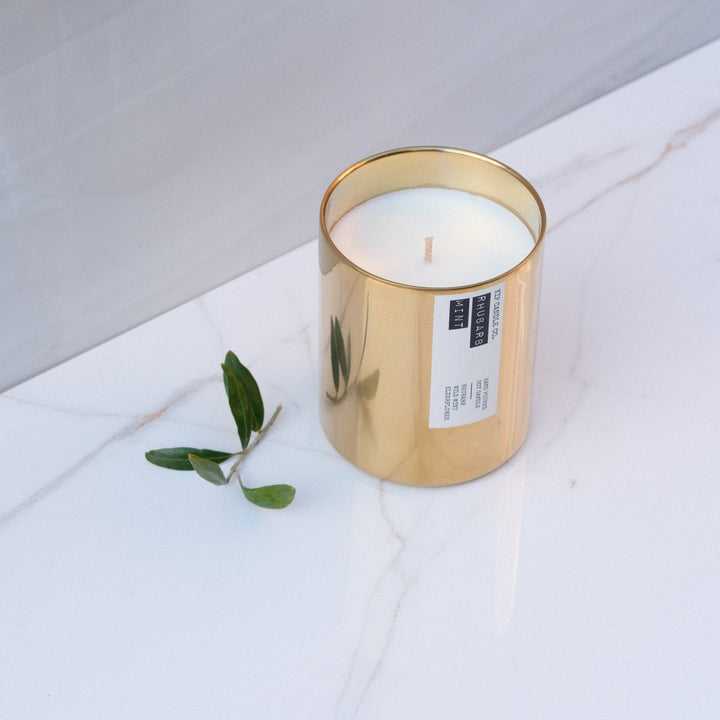 Rhubarb & Wild Mint Original Candle / 70hr - Kip Candle Co
