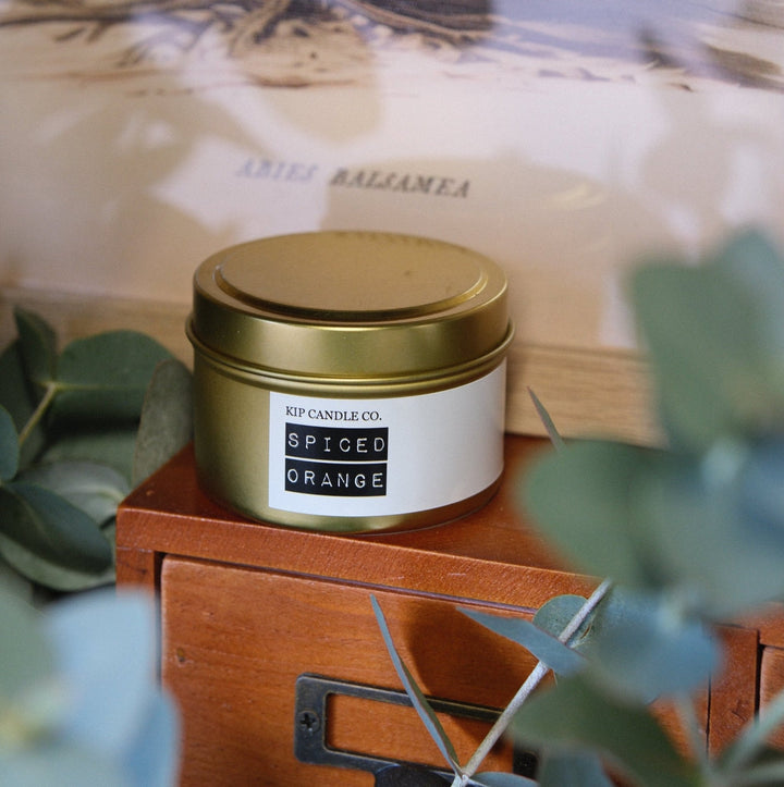 Spiced Orange Travel Candle - Orange, Clove & Nutmeg - Kip Candle Co