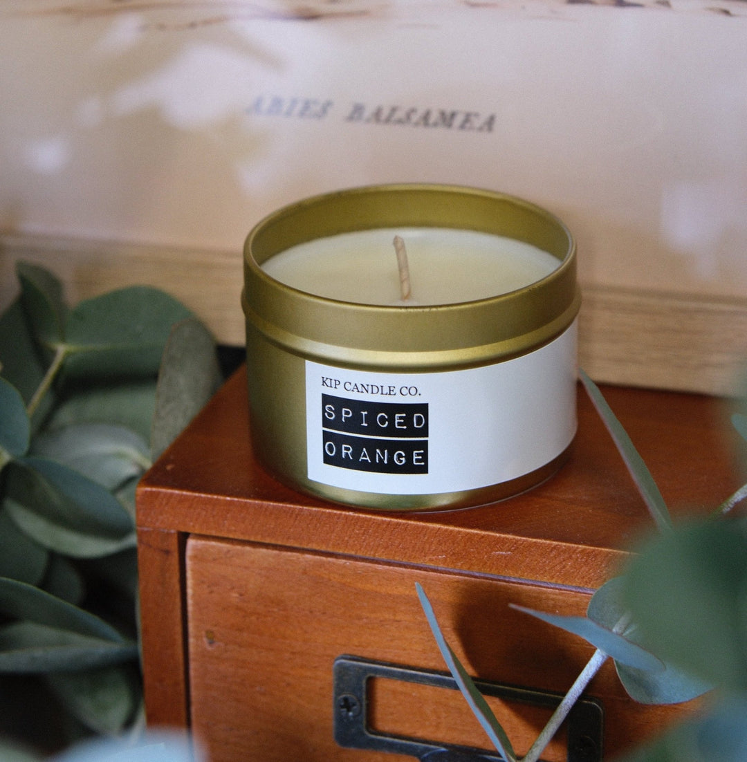 Spiced Orange Travel Candle - Orange, Clove & Nutmeg - Kip Candle Co