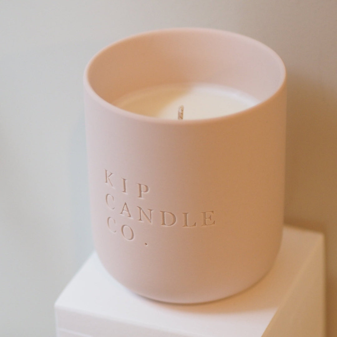 Strawberry Parsley Clay Candle - Kip Candle Co