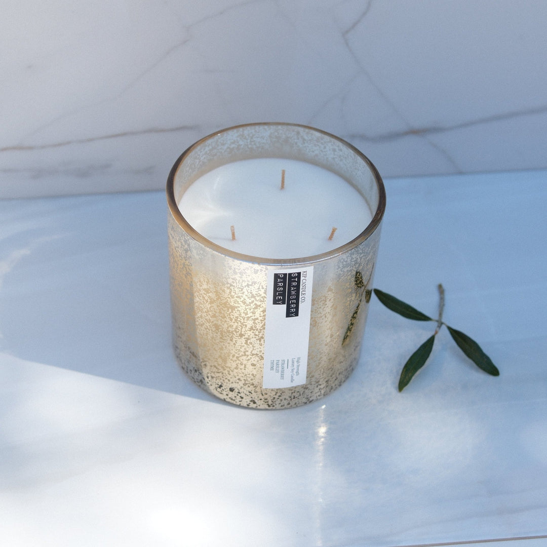 Strawberry Parsley Coffee Table Candle / 120 hour - Kip Candle Co