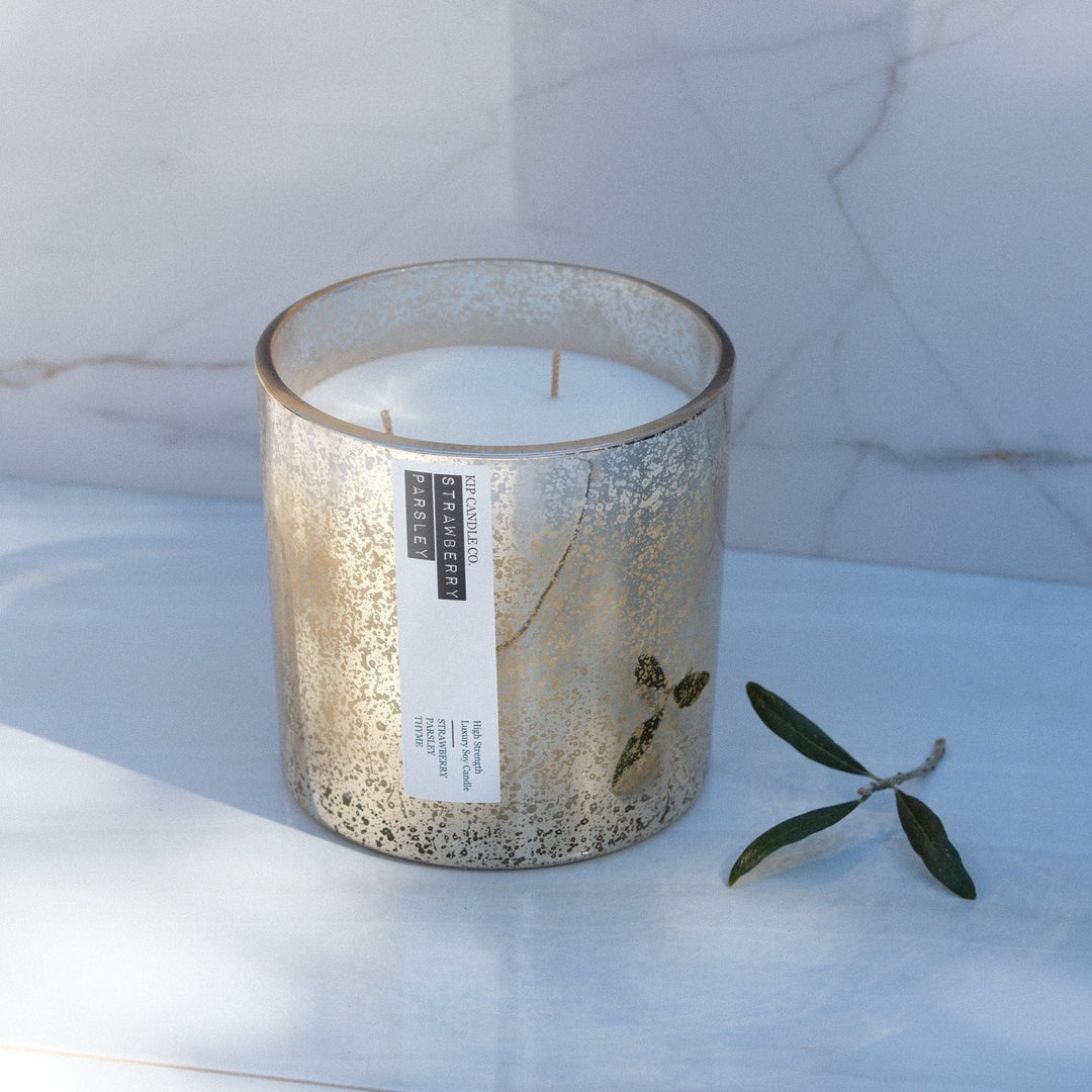 Strawberry Parsley Coffee Table Candle / 120 hour - Kip Candle Co