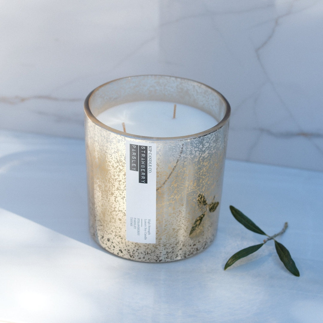 Strawberry Parsley Coffee Table Candle / 120 hour - Kip Candle Co