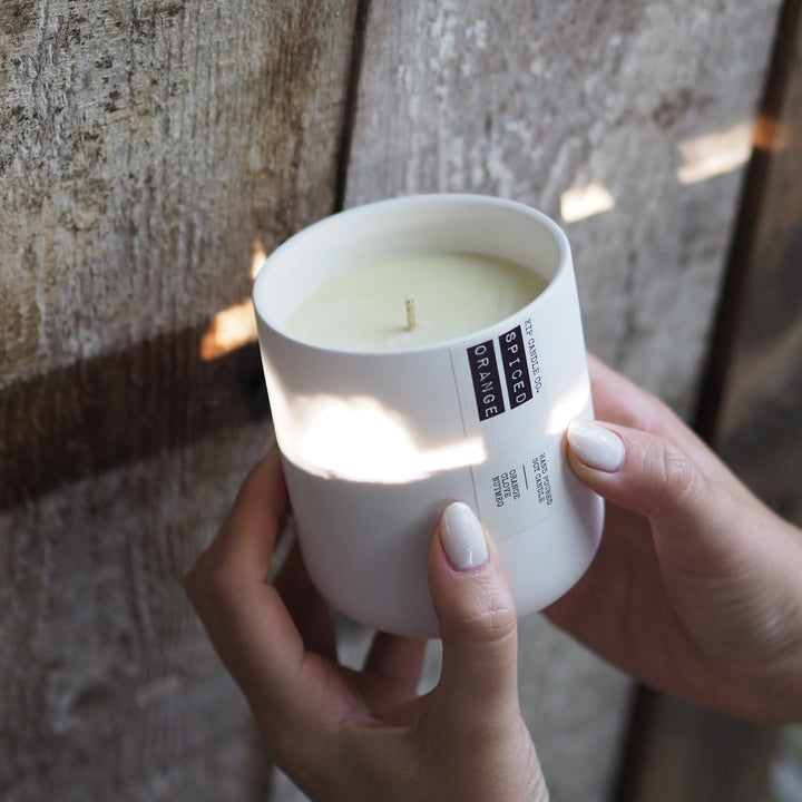 Spiced Orange Clay Candle