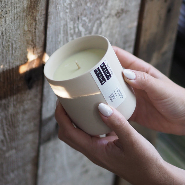 Spiced Orange Clay Candle