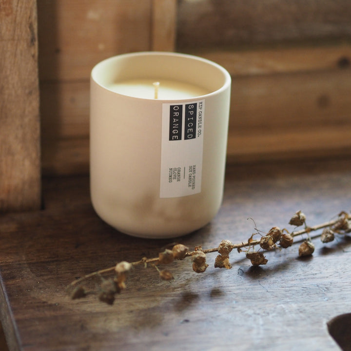 Spiced Orange Clay Candle