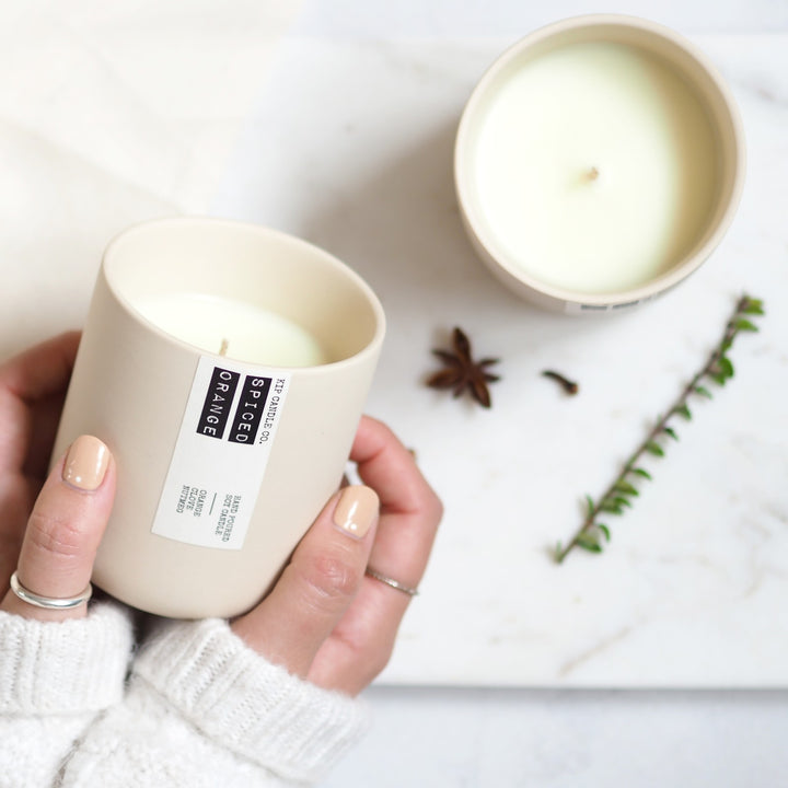 Spiced Orange Clay Candle