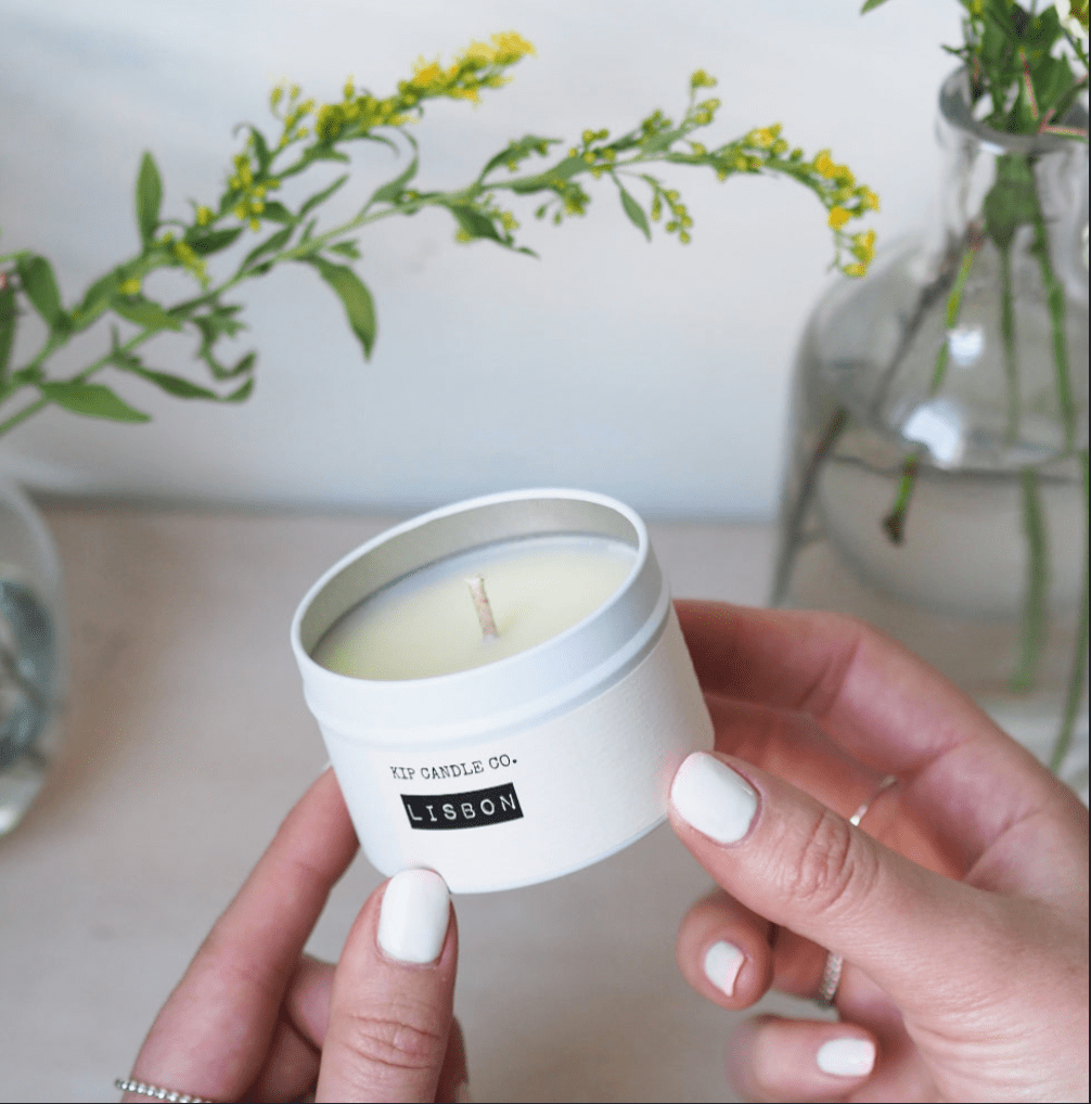 Lisbon Travel Candle - Grapefruit, Lemon Rind & Sunshine - Kip Candle Co